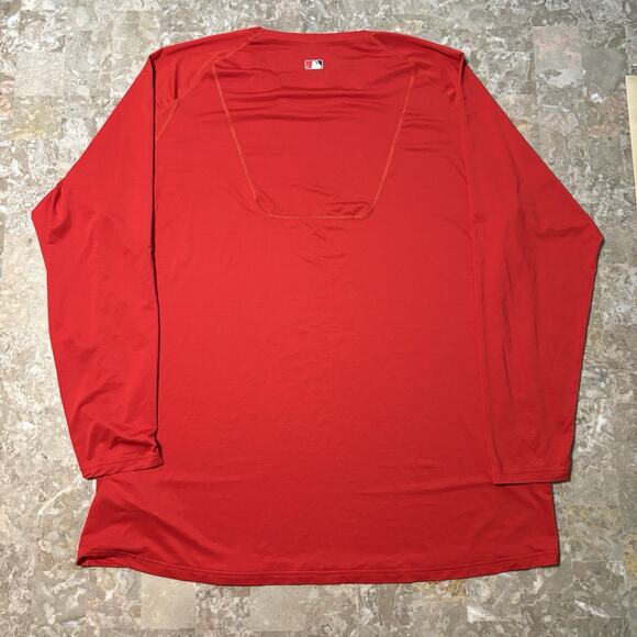 Nike MLB Shirt Mens 2XL Red Washington Nationals Baseball Team Issue NKXH - Picture 8 of 9